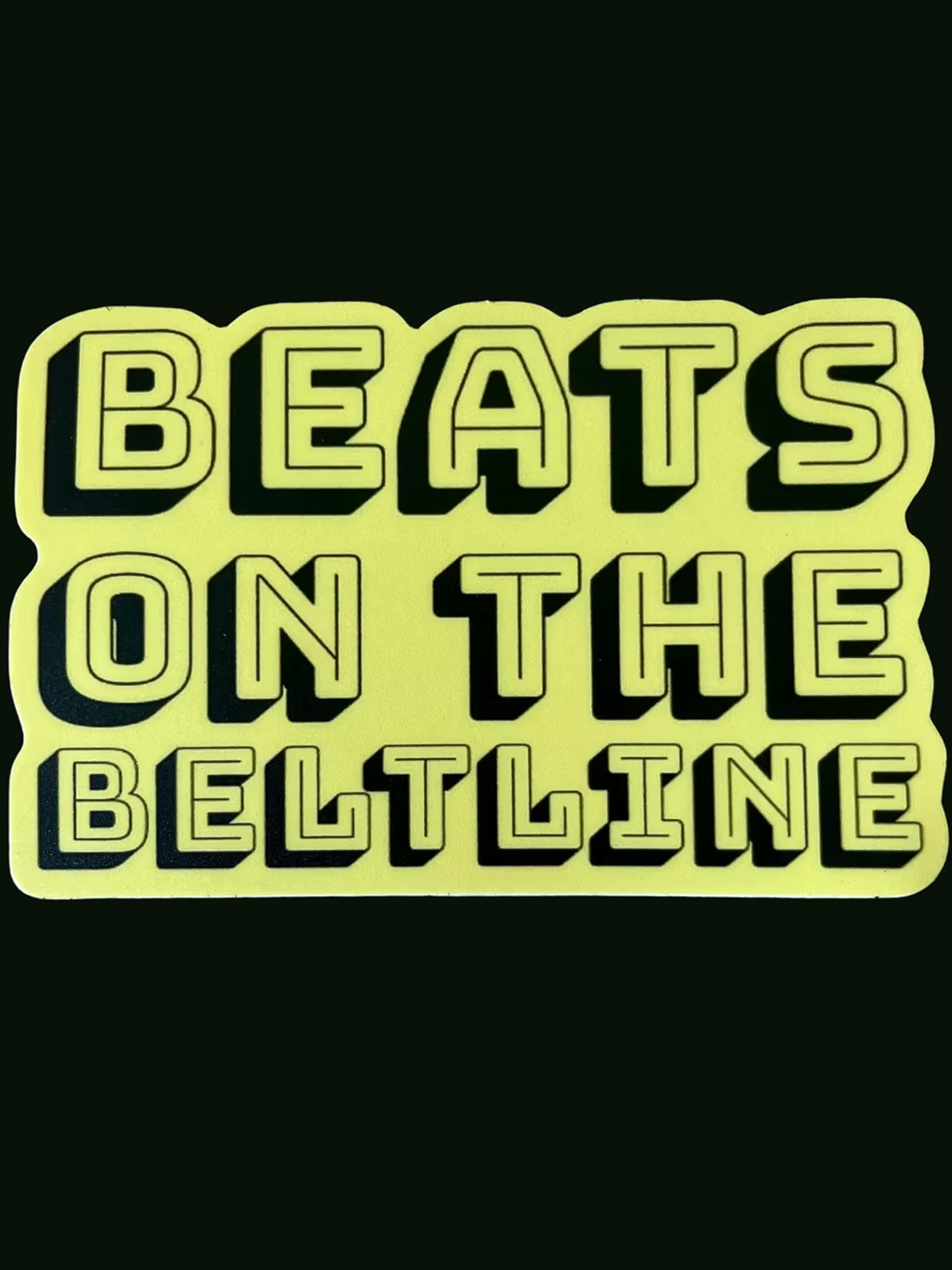 Beats on the Beltline Block Sticker